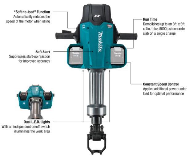 Rental store for 80 VOLT 60lb ELECTRIC DEMOLITION HAMMER in San Jose CA