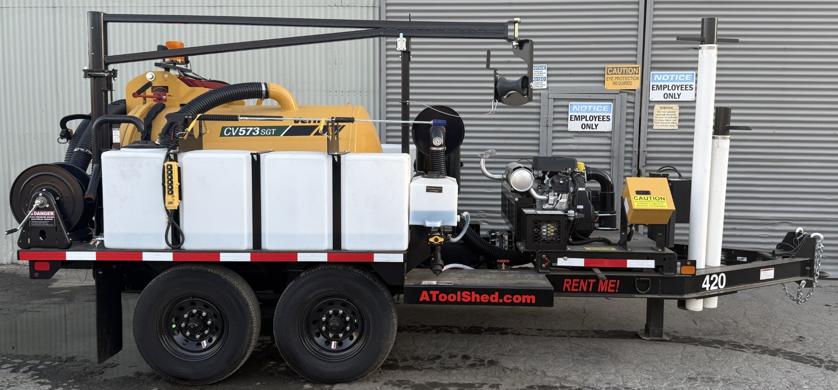 Rental store for VACUUM EXCAVATOR TRAILER, 1,000CFM in San Jose CA